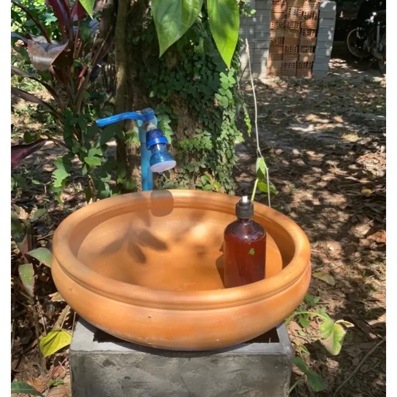 อ่างดินเผา12–14-16-18-20นิ้วแบบเจาะรูกว้างทำอ่างล้างมือได้คะ