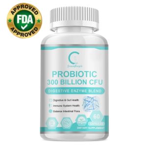 Gpgp PROBIOTIC 300 BILLION,Optimized Digestionon,Gut Health,เพิ่มภูมิคุ้มกัน,สําหรับผู้ชายและผู้หญิง