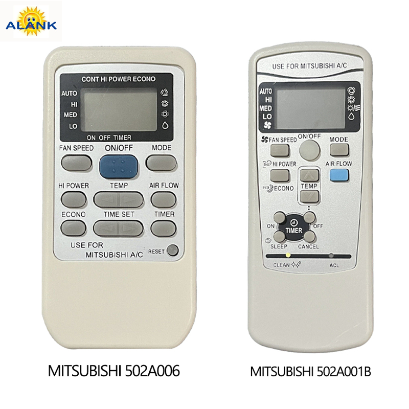 รีโมทสากล remote รีโมทแอร์  Mitsubishi รีโมท (เหมาะสำหรับ แยกแอร์ ) 502A006 502A001B