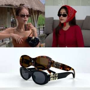 [zeeds] แว่นกันแดดมิว ทรงรี โลโก้เป๊ะ เลนส์ UV400