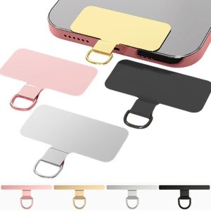 โลหะสากลโทรศัพท์เชือกเส้นเล็กปะเก็นแพทช์โทรศัพท์มือถือแขวนสายรัดปะเก็นเปลี่ยนเชือกเส้นเล็กความปลอดภัยเชื่อมต่อชิ้นคลิป