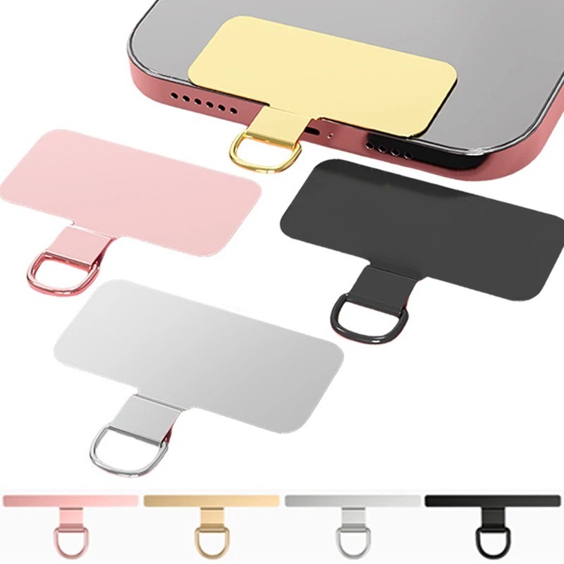 โลหะสากลโทรศัพท์เชือกเส้นเล็กปะเก็นแพทช์โทรศัพท์มือถือแขวนสายรัดปะเก็นเปลี่ยนเชือกเส้นเล็กความปลอดภัยเชื่อมต่อชิ้นคลิป