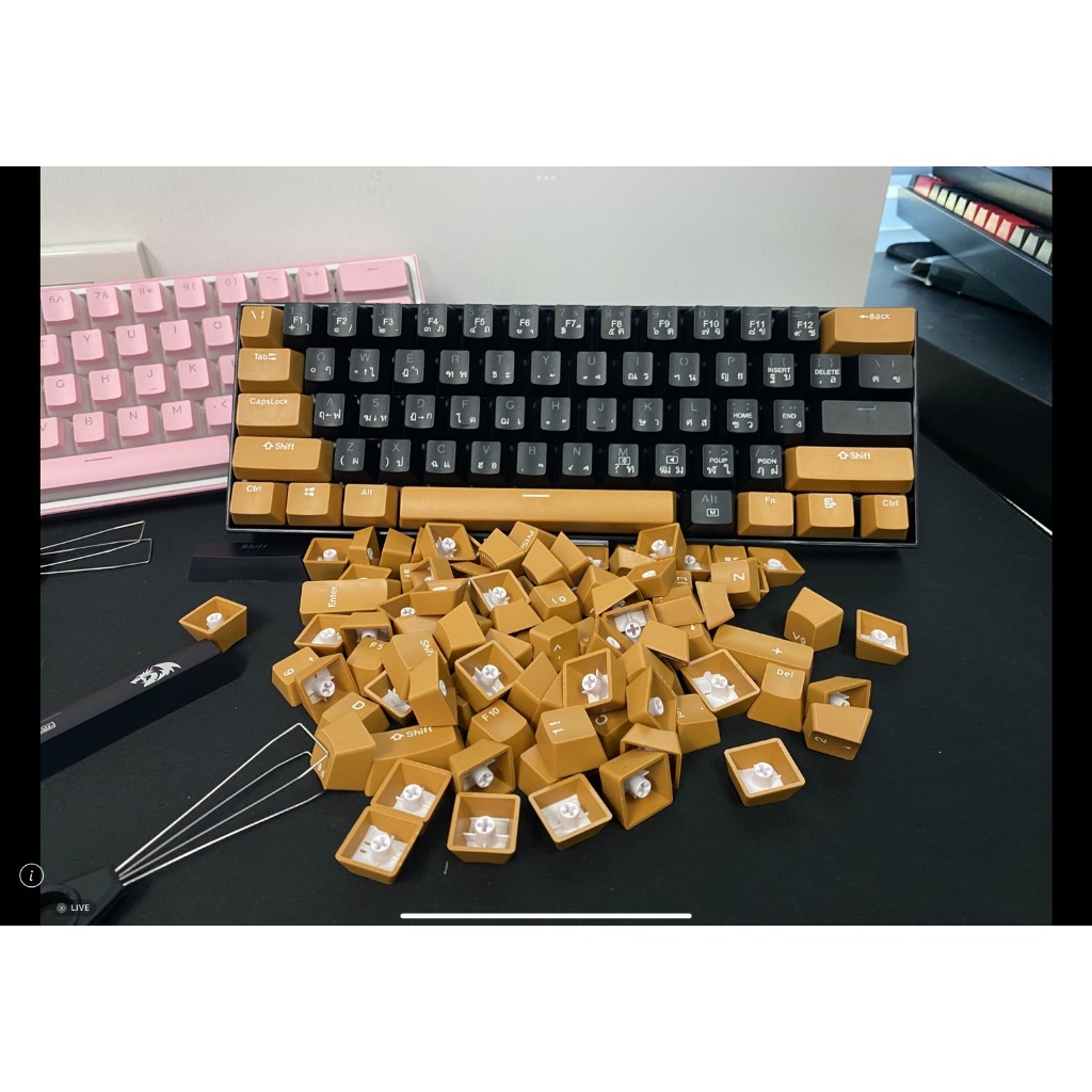 สำหรับแจกฟรีเท่านั้น!!*โปรดอ่านรายละเอียด Keycaps คละสี คละปุ่ม สำหรับแจกกับ Keyboard ที่ร่วมรายการเท่านั้น