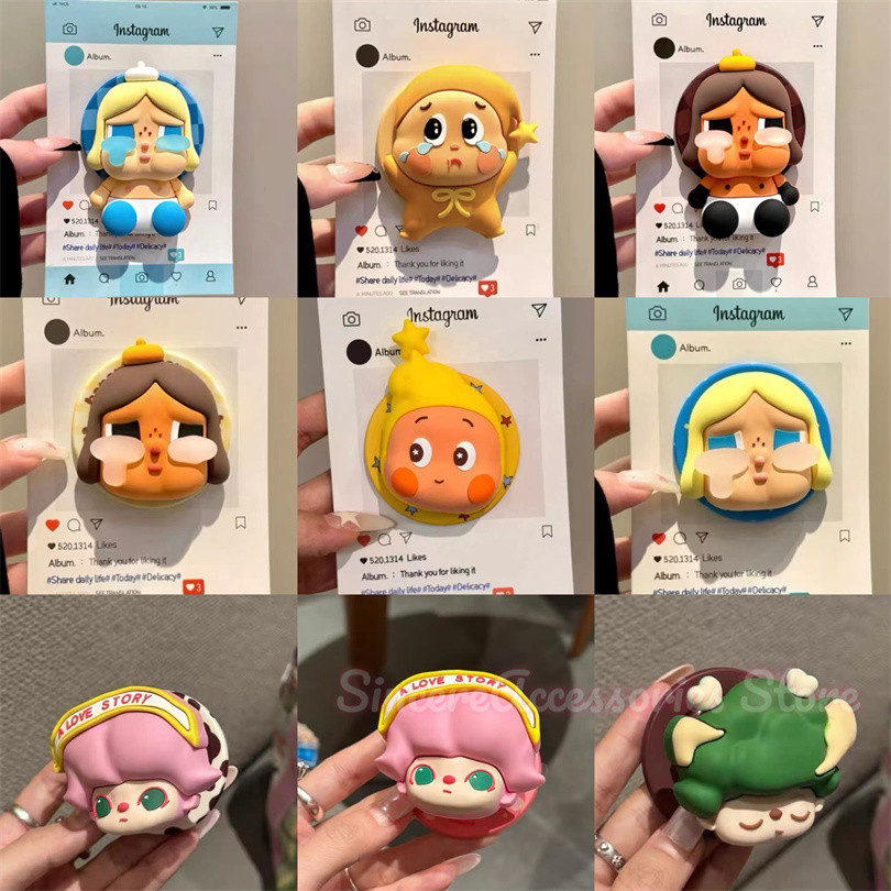 3D ซิลิโคนร้องไห้ Baby Star ตุ๊กตา Sเหมาะสําหรับ Magsafe ที่วางโทรศัพท์แบบแม่เหล็กขยายและแม่เหล็กดูดที่แข็งแกร่ง