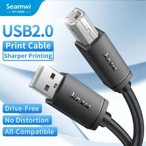 Seamwi USB A to USB B สายต่อปริ้นเตอร์ USB Printer Cable สําหรับเครื่องพิมพ์ Hp Canon Epson0.5-10m