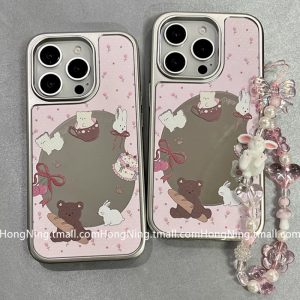 Huiwanju อินเทอร์เน็ตคนดังน่ารักการ์ตูนสาวหัวใจสําหรับ iPhone16ProMax เคสโทรศัพท์มือถือพร้อมโซ่ iP13 16Pro ผู้หญิง 14 ป้องกันการตก 15PRO ไฟฟ้ารวมทุกอย่างสร้างสรรค์