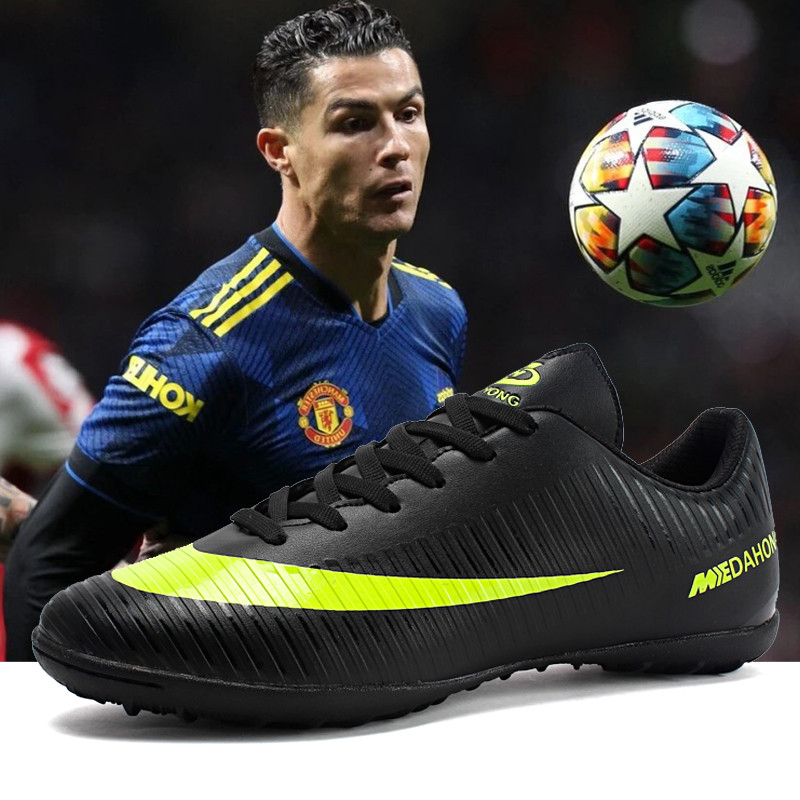 【 ⚡ ส่งจากไทย ⚡ รองเท้าฟุตบอลห้าเอไซด์กระดุม 100 ไซส์ 32-44