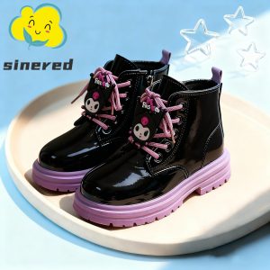 รองเท้าสตรี Sinered 2025 แฟชั่นเด็กมาร์ตินสั้นรองเท้าผู้หญิงการ์ตูนเจ้าหญิงรองเท้า