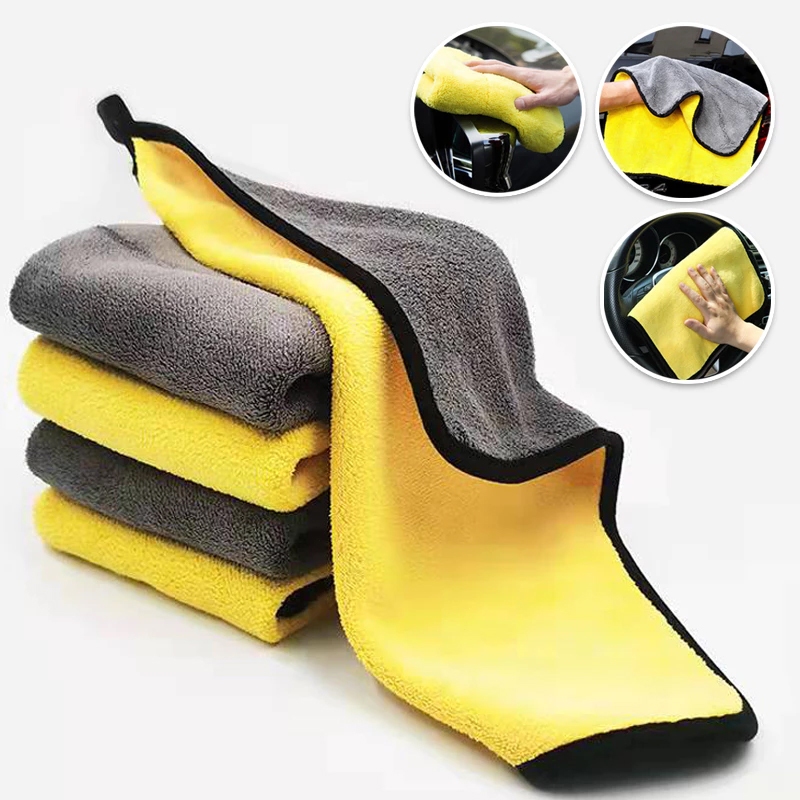 ผ้าไมโครไฟเบอร์ 3D เกรดพรีเมี่ยมอเนกประสงค์ผ้าเช็ดรถ ผ้าขี้ริ้ว ผ้าใยแก้ว เช็ดฝุ่น หนานุ่ม ซับน้ำอย่างดี