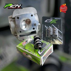 ฝาสูบ เวฟ125 ขนาดวาล์ว28/24-30/26 พร้อมแคมแต่งช่างกอ168+สปริงวาล์วแต่งCK รุ่นwave125คาบูและบังลม