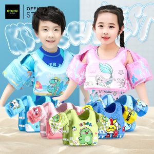 ERORO เสื้อชูชีพเด็ก โฟมพยุงตัวว่ายน้ำ ลายการ์ตูน น่ารักสดใส ชุดว่ายน้ำเด็ก