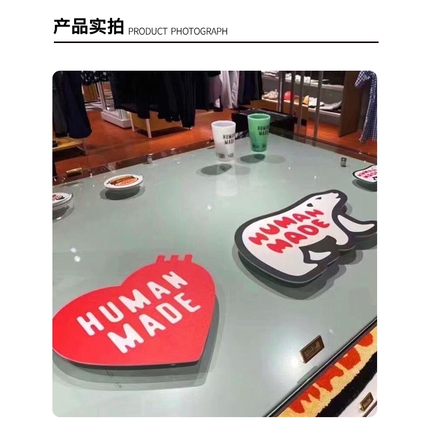 มนุษย์ ทํา แผ่นรองตัด หมีขั้วโลก เขียงหัวใจ ฉนวนกันความร้อน ที่รองแก้วน้ํา แผ่นรองโต๊ะ เครื่องประดับตกแต่ง