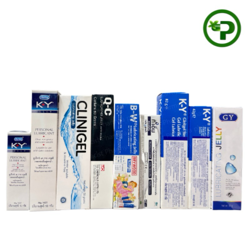 เจลหล่อลื่น มีให้เลือกหลายตัวเลือก หลายขนาด