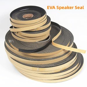 Eva ลําโพงซีลโฟมฟองน้ํายางแถบด้านเดียวกาว Soundproof Anti-collision หน้าต่างประตูซีล Strip สภาพอากาศลําโพงเสียง HIFI Accesories กว้าง 10 มม.15 มม.18 มม.