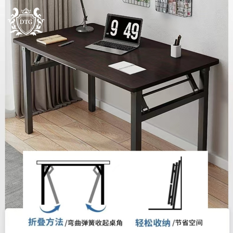 DTG โต๊ะพับ โต๊ะคอมพิวเตอร์ โต๊ะเขียนหนังสือ โต๊ะทานอาหาร โต๊ะไม้  พร้อมส่งจากไทย