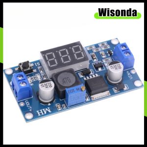 (1-5 ชิ้น) LM2596 DC DC Step Down Converter ตัวควบคุมแรงดันไฟฟ้าจอแสดงผล LED โวลต์มิเตอร์ 4.0 ~ 40 ถึง 1.3-37V Buck อะแดปเตอร์ปรับแหล่งจ่ายไฟ