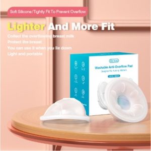 Dr.Isla 2Pcs ซิลิโคนเก็บน้ำนม ถ้วยซิลิโคนเก็บน้ำนมแม่ ป้องกันน้ำนมไหล ช้ซ้ำได้ MSB03