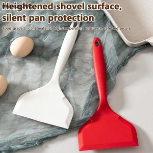 Myoloy ไม้พายซิลิกาเจลในครัวเรือนเครื่องครัวไม่ติดทําอาหารพลั่วแบบบูรณาการซิลิโคนเครื่องครัว Comfort Handle TH