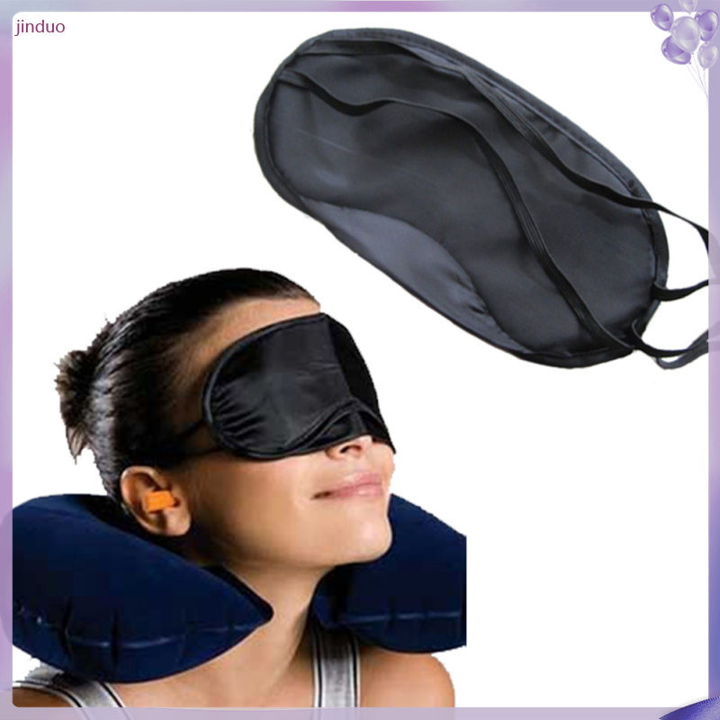 Eye Mask ผ้าปิดตา Eyemask แผ่นปิดตาสำหรับเด็ก Blinders ที่ปิดตา Earplugs แบบใช้แล้วทิ้ง Man เด็ก