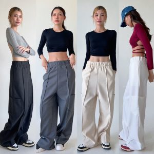memade. กางเกงวอร์ม กระเป๋าคาร์โก้ Ribbie sweater pants