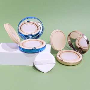 ตลับเปล่า คุชชั่น สลิมรุ่นใหม่พรีเมี่ยม  รุ่นตาข่าย**ใช้กับรุ่น refill SKIN**FIC ได้*** ตลับ พร้อมพัฟหยดน้ำ