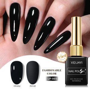 สีทาเล็บเจล XEIJAYI สีดำ ขนาด 15ml สินค้าพร้อมส่ง