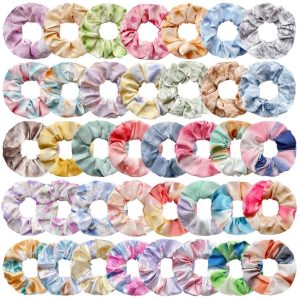 (sale) ยางรัดผม ยางมัดผมทรงโดนัท คละสีคละแบบ สีทูโทน ยางมัดผมผู้หญิงสไตล์เกาหลี