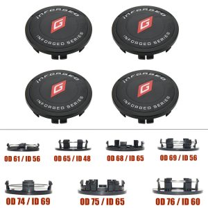 4ตัว inforged โลโก้ 68มม ฝาครอบดุมล้อ bmw 69มม audi ฝาปิดดุมล้อ 75มม ฝาครอบล้อ benz 76มม ฝาดุมล้อ porsche