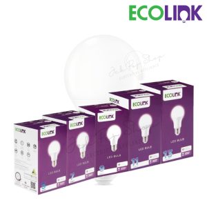 หลอดไฟ LED Bulb ประหยัดไฟ 5W 7W 9W 11W 13W ยี่ห้อ EcoLink มีแสงขาว Daylight และ แสงวอร์มไวท์ Warmwhite