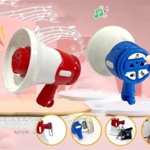 บันทึกตลกมินิลําโพงของเล่นโทรโข่งเครื่องเล่นเพลงของขวัญสร้างสรรค์