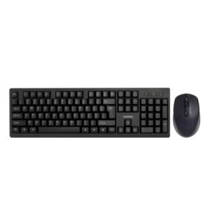 WIRELESS KEYBOARD & MOUSE (คีย์บอร์ดและเมาส์ไร้สาย) NUBWO NKM629 BLACK