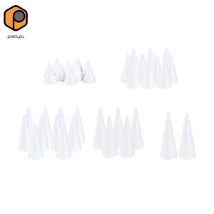 [สวย] โฟมรูปทรงกรวยสีขาว ทําเอง เด็กจิตรกรรมงานฝีมือการศึกษาการใช้งานอย่างกว้าง