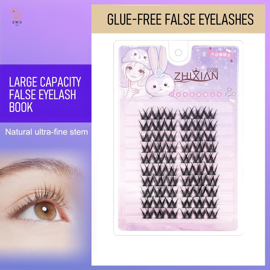 ขนตาปลอมนุ่มหนาแน่นสีดําขนตายาวปลอมติดทนนานสําหรับผู้เริ่มต้นและเป็นมิตรต่อ