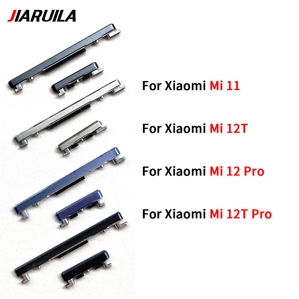 ปุ่มปรับระดับเสียงไฟสําหรับ Xiaomi Mi 11 12 12T Pro ชุดอะไหล่ทดแทน