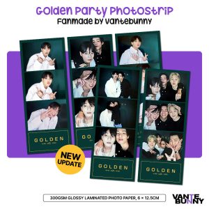 Jungkook Golden Party Taekook Photostrip JK V Taehyung Photo Strip Fanmade โดย Vantebunny