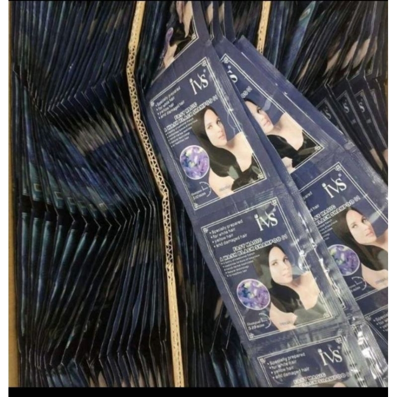 แชมพูปิดผมขาวอันชัญ สีดำ 10ซองขนาด30 mlติดสนิททนนาน