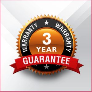 รับประกันสินค้า 3 ปี + บริการหลังการขายเต็มรูปแบบ