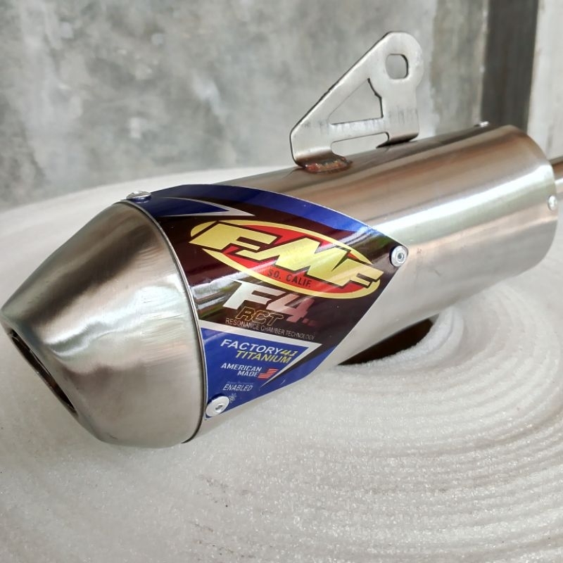 FMF F4.1 Canister Arraster สแตนเลสสําหรับ DT 100 DT 125 Suzuki TS 125 200 KMX 125 28 มม.