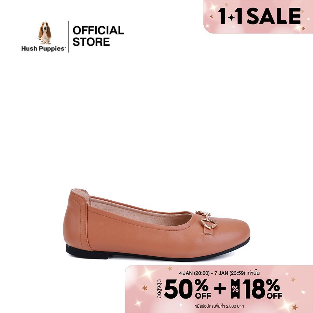 Hush Puppies รองเท้าผู้หญิง รุ่น HP 8WCFPP874Z สีน้ำตาล (รองเท้าลำลองหนังแท้ แบบสวม)