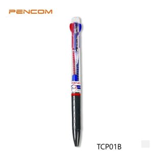 ปากกาลูกลื่น 2 สี Pencom TCP01B ขนาด 0.5mm.ปลอกจับด้ามเทา **ราคาต่อ 1 ด้าม**