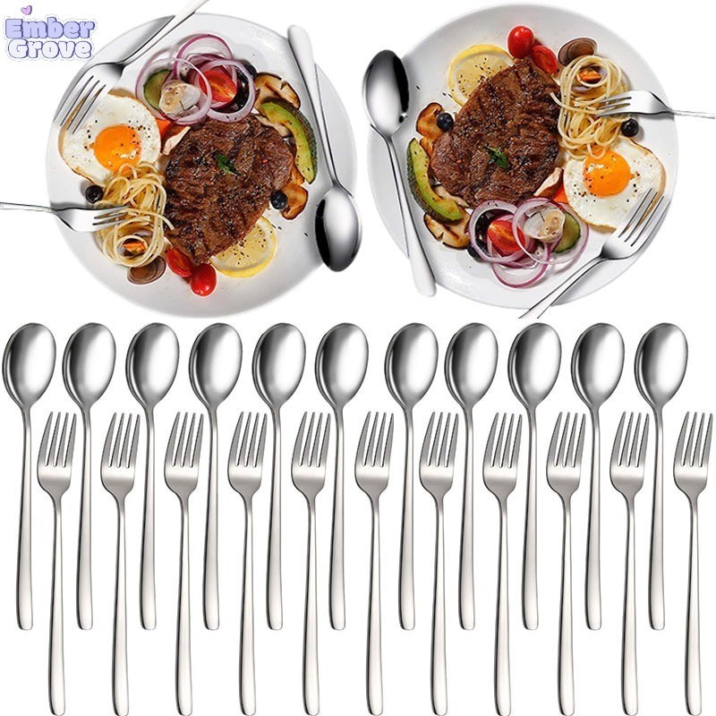 ช้อนส้อมสแตนเลสเกาหลี / ส้อมอาหารค่ําร้านอาหารในครัว / ช้อนเกรดอาหาร เครื่องใช้บนโต๊ะอาหาร