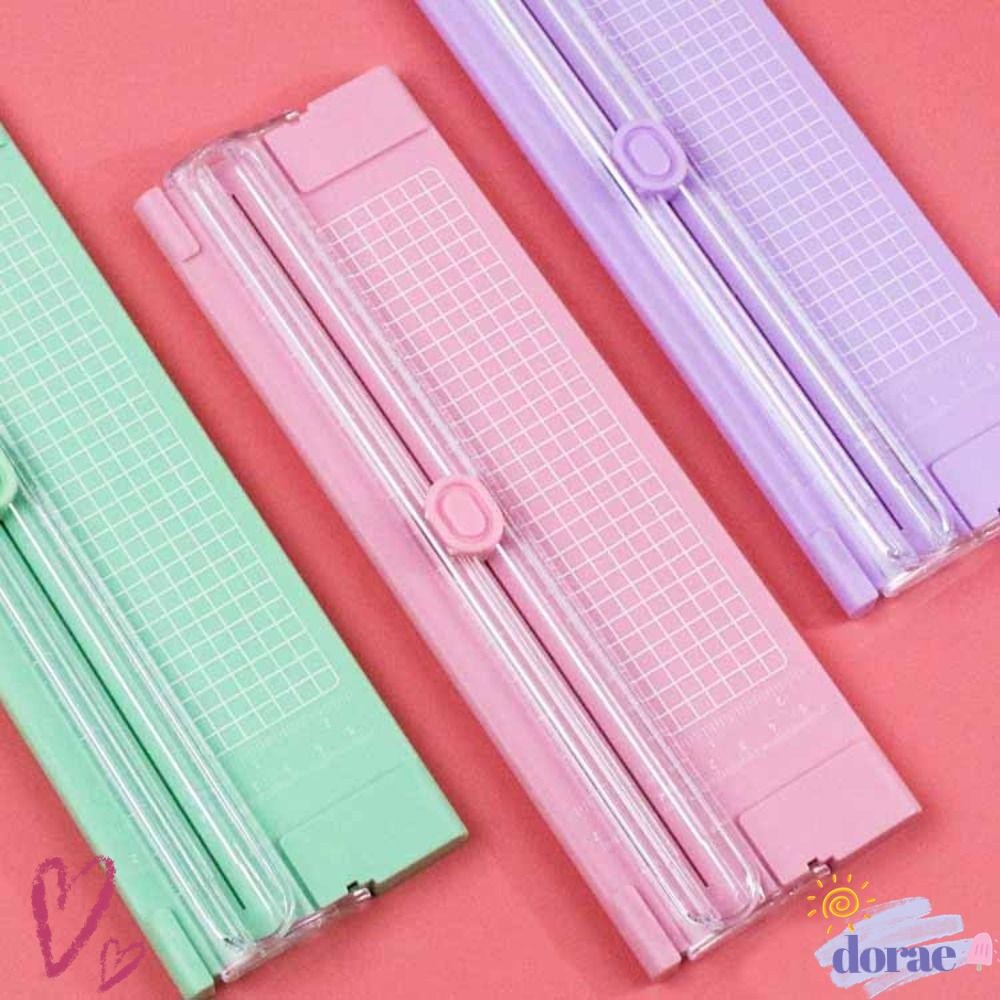 ตัดกระดาษ DORAE|การตัดภาพ Supplie ขนาดเล็ก|ที่กันจอนกระดาษสมุดภาพแบบพกพาสองทาง
