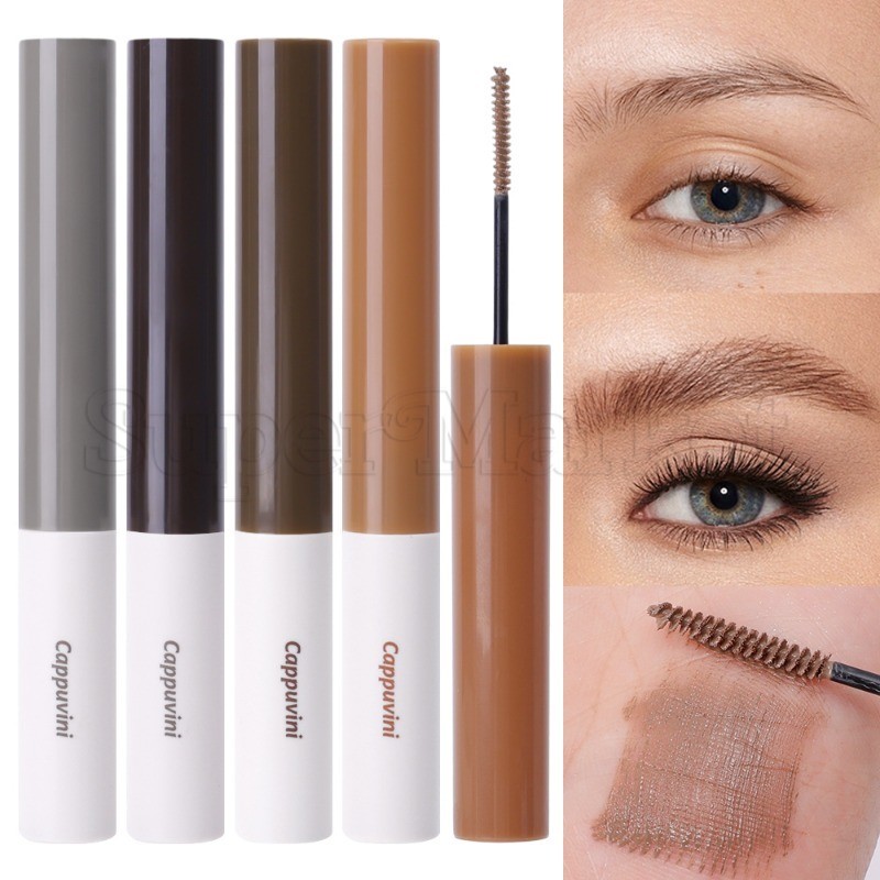 Cappuvini Eyebrow Dye Cream – มาสคาร่าแปรงเกลียว – Quick-drying Eyebrow Enhancer – เจลเขียนคิ้ว – กันน้ํา ติดทนนาน Mudge-Proof – แต่งตา