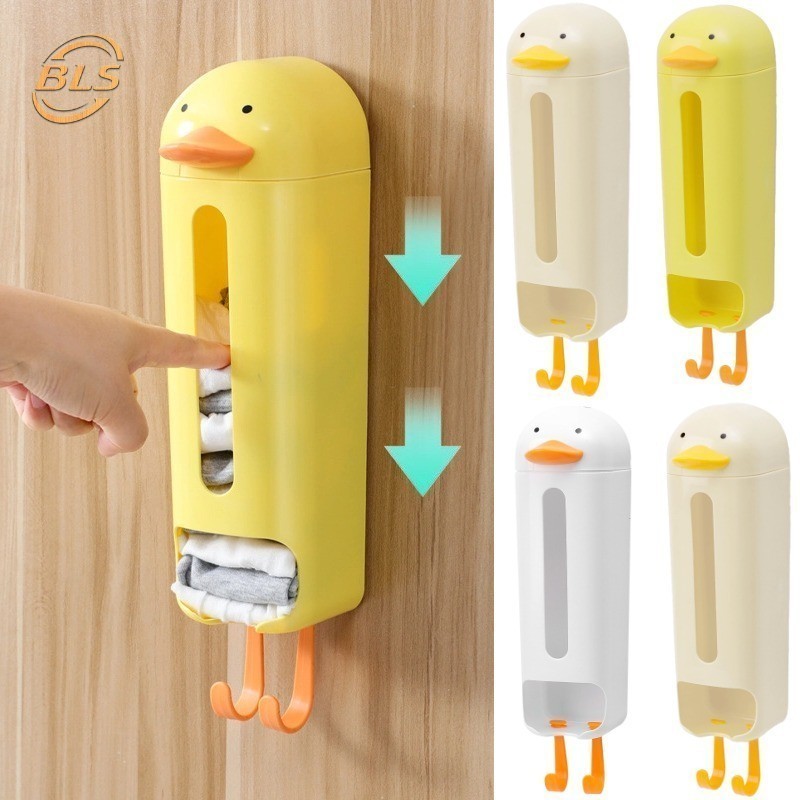 กล่องถุงเท้ากางเกงเพนกวินการ์ตูนติดผนัง