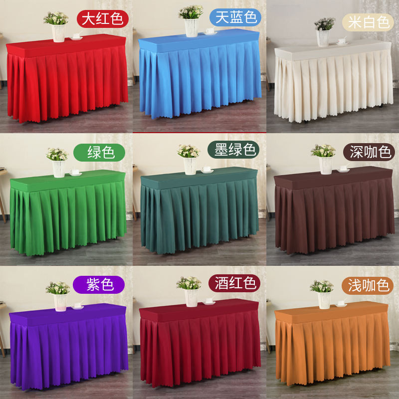 ผ้าปูโต๊ะประชุมที่กําหนดเอง, กระโปรงโต๊ะอาหาร, กระโปรงโต๊ะเช็คอิน, ผ้าคลุมโต๊ะกิจกรรมนิทรรศการ, ผ้าคลุมโต๊ะสี่เหลี่ยมบ้าน
