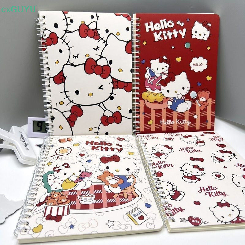 [cxGUYU] 1pc การ์ตูนน่ารักวางแผนรายสัปดาห์ Wrig กระดาษสาวของขวัญ Kawaii Sanrios A5 สมุดบันทึก Hello Kitty Pochacco Anime Notepads PRTA