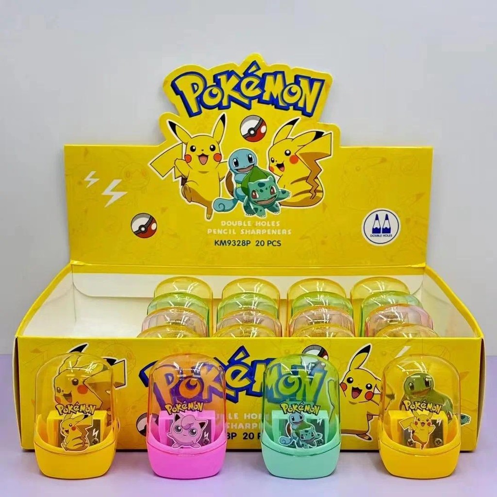 อะนิเมะโปเกมอนการ์ตูนปิกาจูกบเหลาดินสอเด็กกบเหลาดินสอนักเรียนโรงเรียนเครื่องเขียนของเล่นเด็กของขวัญ