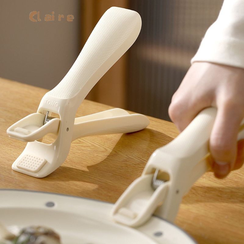 COD คลิปหนีบชามในครัว, ซิลิโคน กริปเปอร์ คลิปป้องกันการลวก, คลิปหนีบอาหารที่ทนทาน ที่คีบชามกันลื่นป้องกันการลวก Claire