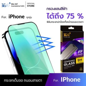 [ งานเกาหลี]ฟิล์มกระจก แสงเขียว ป้องกันตา iPhone 17 17promax 16 15 16promax 13 17pro 15promax 16pro