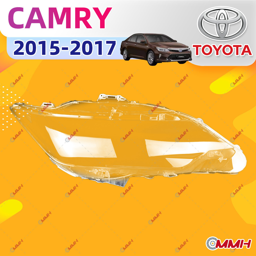 สําหรับ Toyota Camry ACV51 (2015-2017) เลนส์ไฟหน้า ฝาครอบไฟหน้า ไฟหน้ารถยนต์ ไฟหน้าสําหรับ ฝาครอบไฟหน้าตรงรุ่น ฝาครอบเลนส์  headlamp cover ไฟหน้า โคมไฟหน้า ฝาครอบเลนส์
